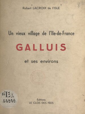cover image of Un vieux village de l'Ile-de-France